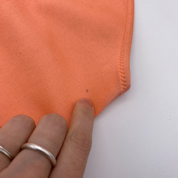 TRIANGL Scuba Neoprene Bikini Bottom Medium Peach Orange Summer Beach Vacation - Picture 6 of 7
